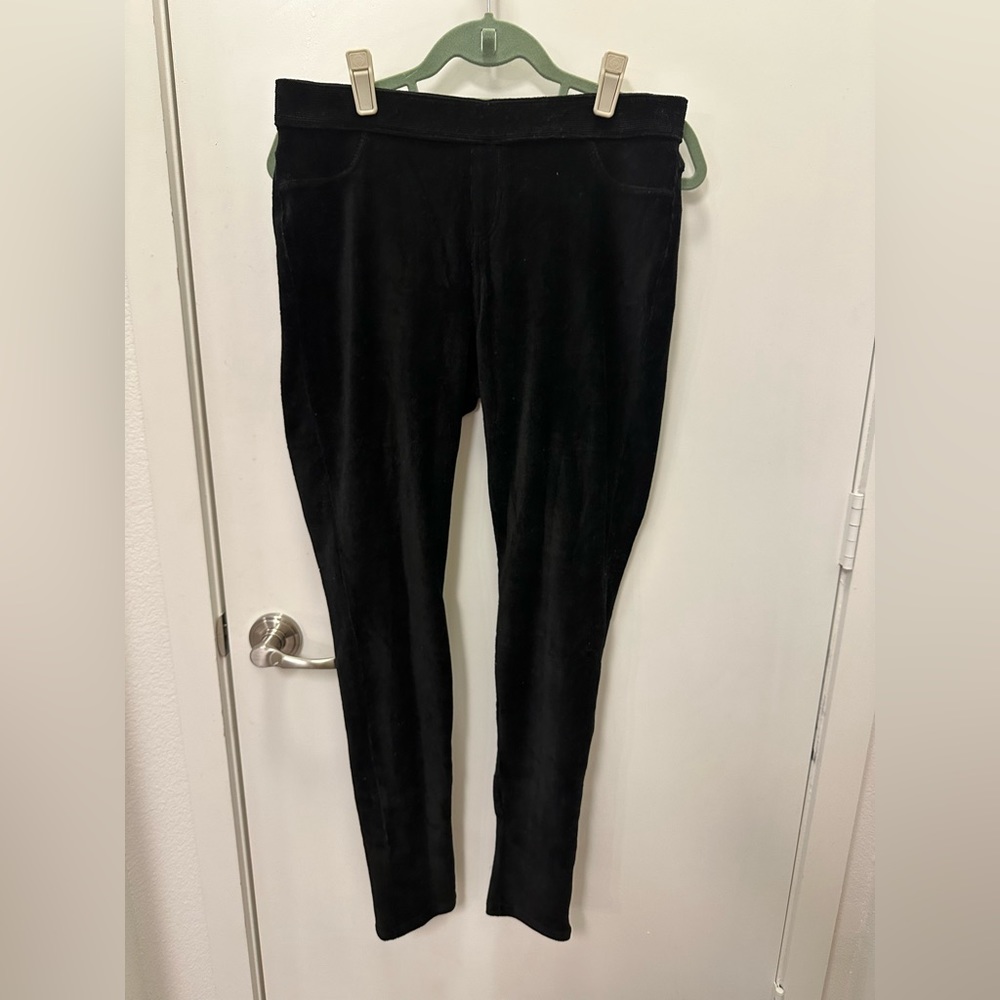 Black corduroy leggings